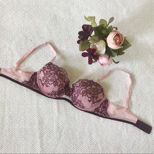 Victoria’s Secret Pink and Purple Rhinestone Bra